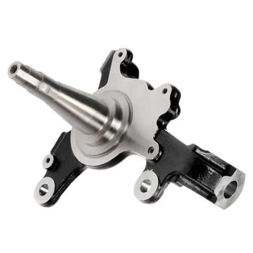 Image of Detroit Axle - RWD Front Left Steering Knuckle for Toyota 1995-2002 Tacoma [Non-ABS], 1996 1997 1998 1999 2000 2001 Replacement Driver Side Steering Knuckle Assembly