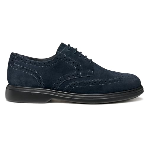 Geox Homme U Ottavio derbies légères en tissu Oxford gris - 4