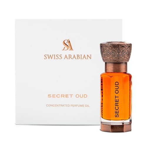 Swiss Arabian Secret Oud Concentrated Perfume Oil 12ml Premium Quality Perfume Oil Unisex Fragrance Oriental Floral Woody Luxurious Blend Perfume for Women and Men