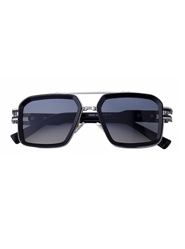 Image of Classic& Mens Sunglasses Square Metal Frame Shades for Men Sunnies(68062)
