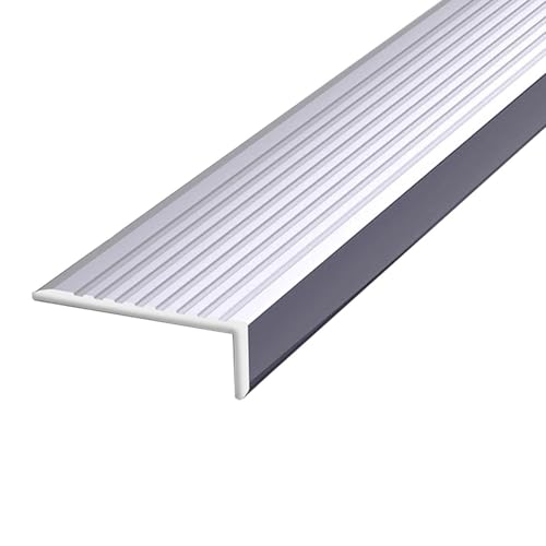 Nez de marche en aluminium recoupable et facile à installer sur bois