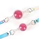 Kutocesy Mundknebel mit Regenbogenriemen Silikon Ball Gag verstellbar SM Knebel Sex Spielzeug für Frau BDSM Bondage Roleplay (L)