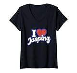 Photo Gallery donna amo junping maglietta con collo a v Photo Gallery donna amo junping maglietta con collo a v
