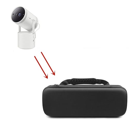 Funda rígida para proyector, bolsa de almacenamiento portátil para viaje y transporte, protectora contra golpes y arañazos miniatura 7