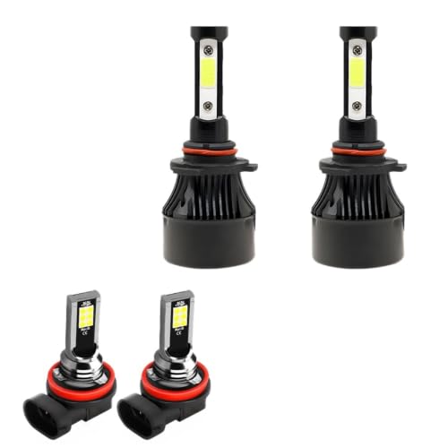 Phares avant ampoules de phares de voiture LED H8 anti erreur Canbus 30000LM