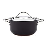 Anolon Nouvelle Copper Luxe Hard Anodized Nonstick Dutch Oven/Stockpot/Saucepan with Stainless Steel...