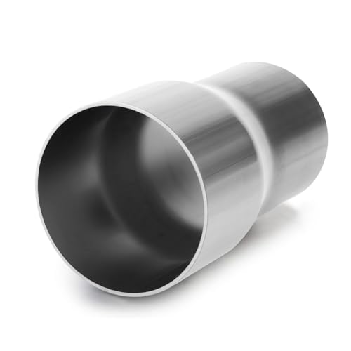 Image of Exhaust Adapter Connector 2 inch ID to 2.5 inch OD, A-KARCK Exhaust Pipe Reducer 4 inch Overall Length 304 Stainless Steel