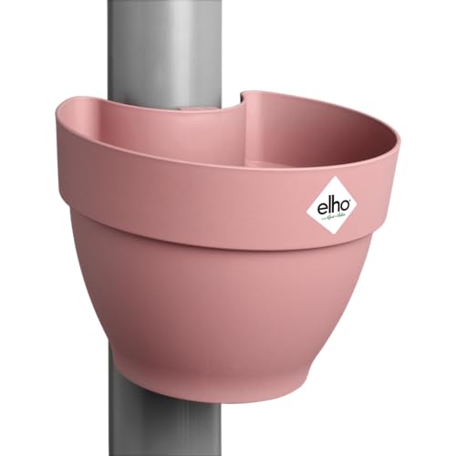 Elho Vibia Campana Drainpipe Clicker 40 - Macetero Por Exterior - Ø 21.6 X H 16.3 Cm - Rosado Dusty Pink Elho Vibia Campana Drainpipe Clicker 40 - Macetero Por Exterior - Ø 21.6 X H 16.3 Cm - Rosado Dusty Pink