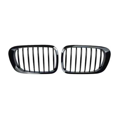 Parrilla delantera negra brillante tipo riñón para BMW E46 Coupé de 2 puertas