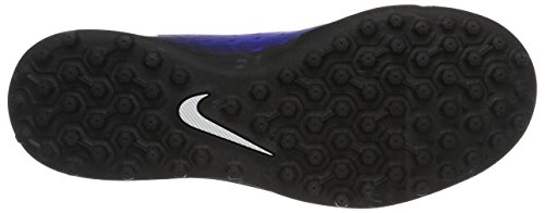 Nike Unisex-Kinder Magista X Ola II TF Fußballschuhe, Blau (Black/White/Paramount Blue/Hyper Orange)