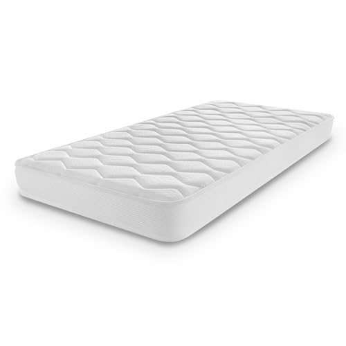 Naturalex   Colchón Cuna 120x60 cm Baby Altura 12 cm   Visco Suave + HR Ergonómico para Bebés   Transpirable, Seguro, Antiasfixia, Reversible   Certificado Oeko Tex   Ergolatex