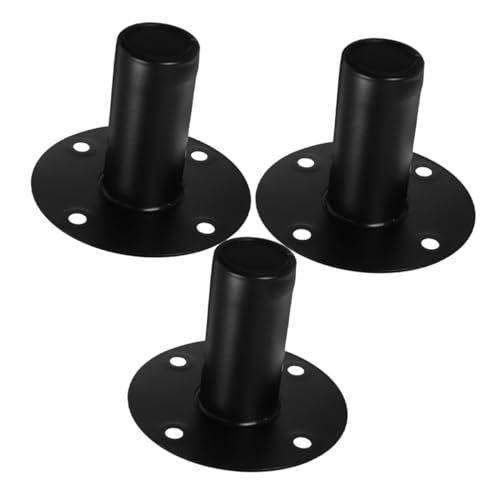 VILLCASE 3pcs Universal Aluminum Alloy Speaker Bracket Speaker Stand for Stage and Desktop Stable Support with Anti-Vibration Features