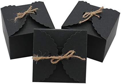 Gift Boxes 20 Pack 3.5x3.x2.3 inches for Gifts,Crafting for Wrapping Gifts,Party,Wedding (Black)