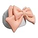kowaku Bow Ski Helmet Cover Ski Bike Helmet Decoration Lovely for Women Girls Comfortable Girl Gifts Outdoor Sports Cap Decor Winter, White Hat Pink Bow