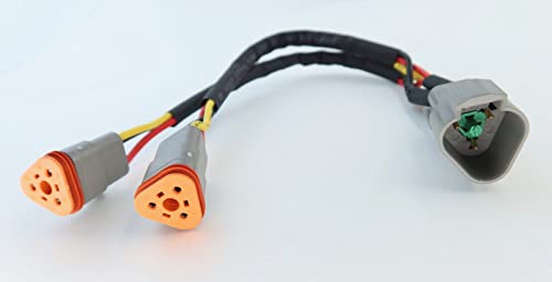 Cable divisor DT 3 pines macho a 2 hembras 30 cm miniatura 1