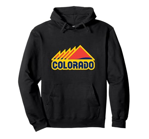 Montañas Geométricas Colorado Esquí Senderismo Boulder Sudadera con Capucha