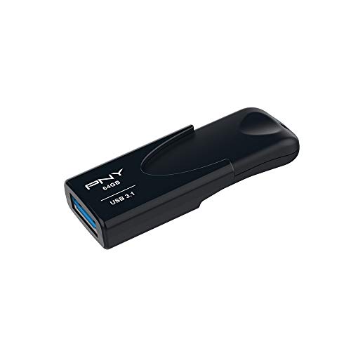 PNY USB Flash Drive Attaché 4 3.1 64GB,Black