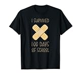 i survived 100 giorni di scuola maglietta 100 ° giorno insegnante shirt maglietta