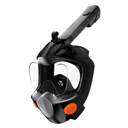 Máscara de snorkel facial completa para adultos y niños para buceo y natación