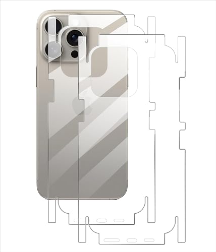 GIOPUEY[2 Pack Back Protector Compatible with iPhone 16 Pro Max, iPhone 16 Pro Max Back Protector Film, Soft TPU, Thin