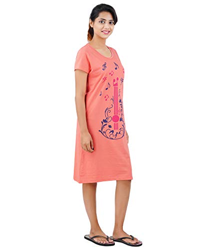 Image of Pride Apparel Printed Women's Cotton Knee Length Night Gown /Night Dress /Nighty