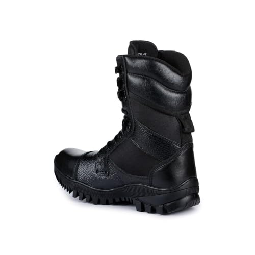 Image of Liberty Freedom SOLDIER-01 Lacing Safety Shoes for Men | Leather Sole| Water Resistance |Padded Foam Insole| Comfortable for All Weather | Shock Absorber|