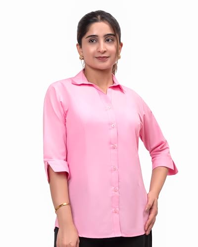Image of ESTA Women 3 /4 Sleeve Stylish Western Official Formal Shirts Regular fit Shirts for Women