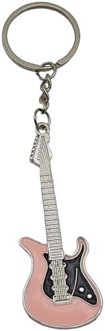 Mens Guitar Keychain Mini Cute Bass Keychain Ring Childrens High end Car Keychain Electric Guitar Keychain