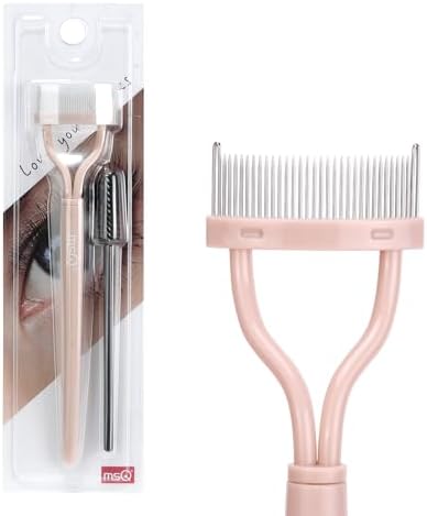 Eyelash Separator Eyelash Comb Lash Separator Tool MSQ Mascara Brush Eyelash Brush Separator Arc Designed Mascara Applicator With Cover, Naked (Includes a Mascara Wand)