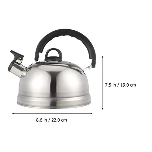 Callaron Glass Pitcher 3L Whistling Stovetop Tea Kettle Stainless Steel Teakettle Teapot Fast Boiling Loud Heat Tea Pot Cool Touch Ergonomic Handle Water Kettle For Hotel Kitchen Tea Kettle Stovetop #TOP6