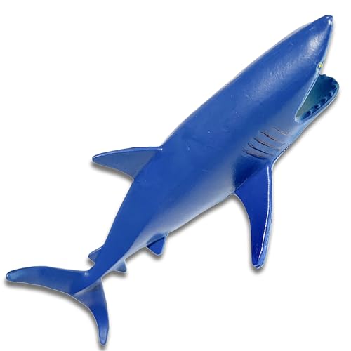 Akkeel Direct 12pcs Plastic Sharks for Drinks - Great Decor for Party Shark Theme Party, Vinyl Sharks for Lemonade & More (12)