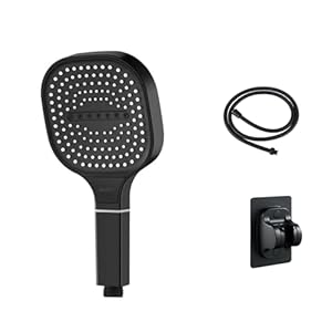 Artewie YQ747 Schwarz Duschkopf mit 3 Sprühmodi