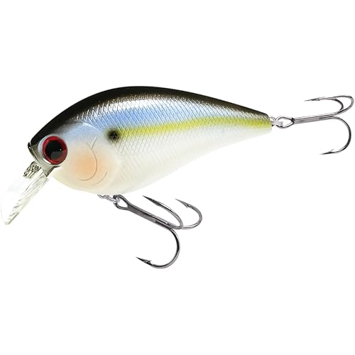 LUCKY CRAFT LC 4.5 Silent, Squarebill Crank Action Tournament Wobbling Freshwater Bass Fishing Bait (183 Pearl Threadfin Shad)