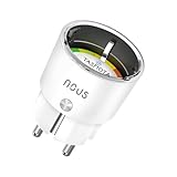 Tasmota Steckdose NOUS A1T, Kleinste Wlan ESP8266 smart plug, 10A mini wifi steckdosen mit stromverbrauch...
