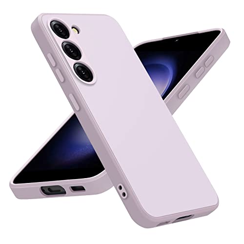Vanjua Case for Samsung Galaxy S23 (Only), Stylish Liquid Silicone Slim Full-Body Protective Cover Compatible with Samsung Galaxy S23 5G 6.1 Inch Phone Case (Violet)