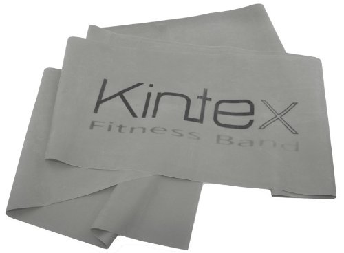 Kintex Gymnastikband Latexband 2.5m x 15cm Fitnessband, Silber (super stark)