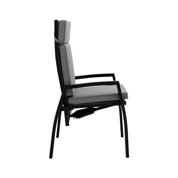 OUTLIV. Gartensessel Perth Aluminium Textilene Anthrazit