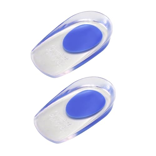 1 Pares Taloneras Silicona, Plantillas de Silicona para Hombre y Mujer, para Fascitis Plantar, Espolon Calcaneo (Talla 35-40)