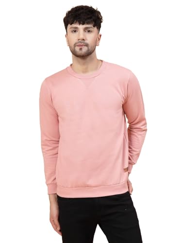 Image of Rigo Fleece Printed Round Neck Sweatshirt for Men | Full Sleeves Sweatshirt for Men | Casual Wear & Stylish Sweatshirts for Men