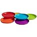Klickpick Home Kids Plates - 12 Pcs Plate Children Plastic Plates Dishes Reusable - 6 Bright Colors Dishwasher Microwave Safe BPA Free Plate For Kids And Toddlers