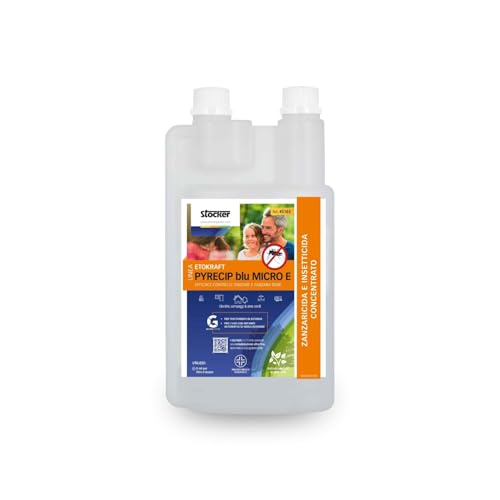 stocker – linea etokraft pyrecip blu micro e zanzaricida 1 l pmc – trattamento antizanzare per esterni, nebulizzatore, giardino e terrazza