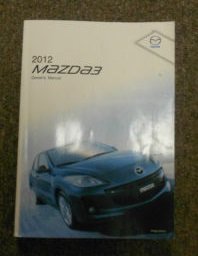 2012 Mazda 3 Mazda3 Mazda-3 Owners Manual FACTORY OEM NEW 12 DEALERSHIP