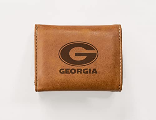 Image of Rico Industries NCAA Laser Engraved Tri-Fold Wallet, Brown