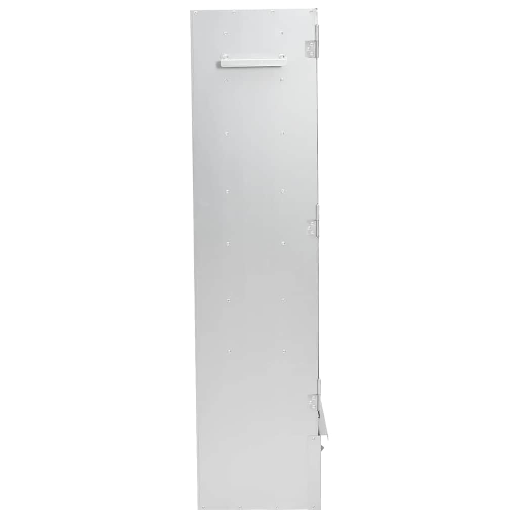 Piec wędzarniczy z generatorem zimnego dymu z ocynkowanej stali, 44,5 x 29 x 110 cm, do użytku na zewnątrz z termometrem, 12 haków S, 3 ruszty, 1 kg wiórów drewnianych