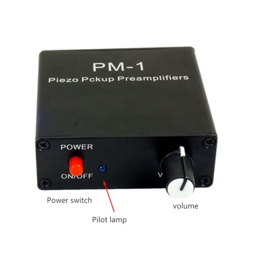 Préampli de guitare piézo avec sortie 600 Ω et batterie