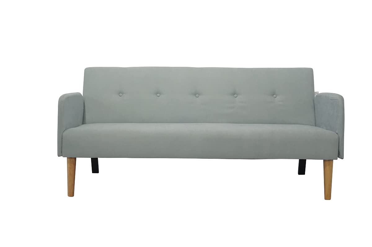 ITALFROM Divano Sofà Bed AZZURRO 173X85X83 cm Con Braccioli Letto 2 Piazze