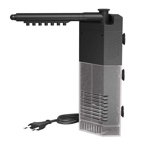 SunSun JP-092 Innenfilter Aquarium mit Pumpe 250 l/h 3W Eckfilter S für kleines Aquarium bis 40 L