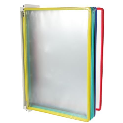 Ciieeo Wall Mounted File Folder Hanging Document Rack Drawing Organizer Page Protectors Plastic Stand Plastic Storage Shelf Wall Mounted Shelves for Storage Wall-mounted File Holding Bag