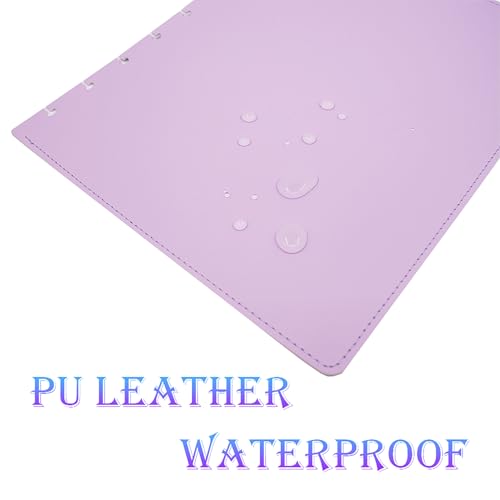 Couvertures discbound en cuir PU protectrices et durables violet taille M