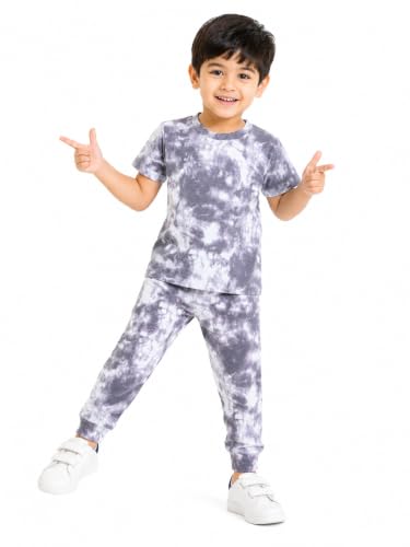 Image of TuddyBuddy Boys & Girls Half Sleeves T-shirt & Lounge Pant Nightwear Set - 100% Cotton Jersey